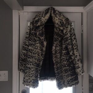 Victoria's Secret Leopard Print Faux Fur Coat